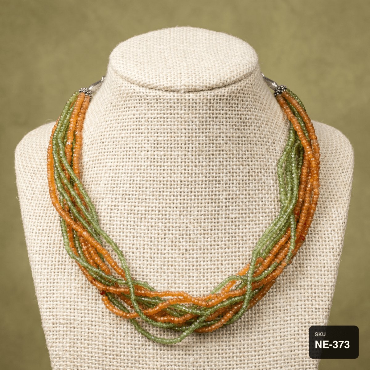 Peridot and Carnelian Necklace - Thumbnail 2