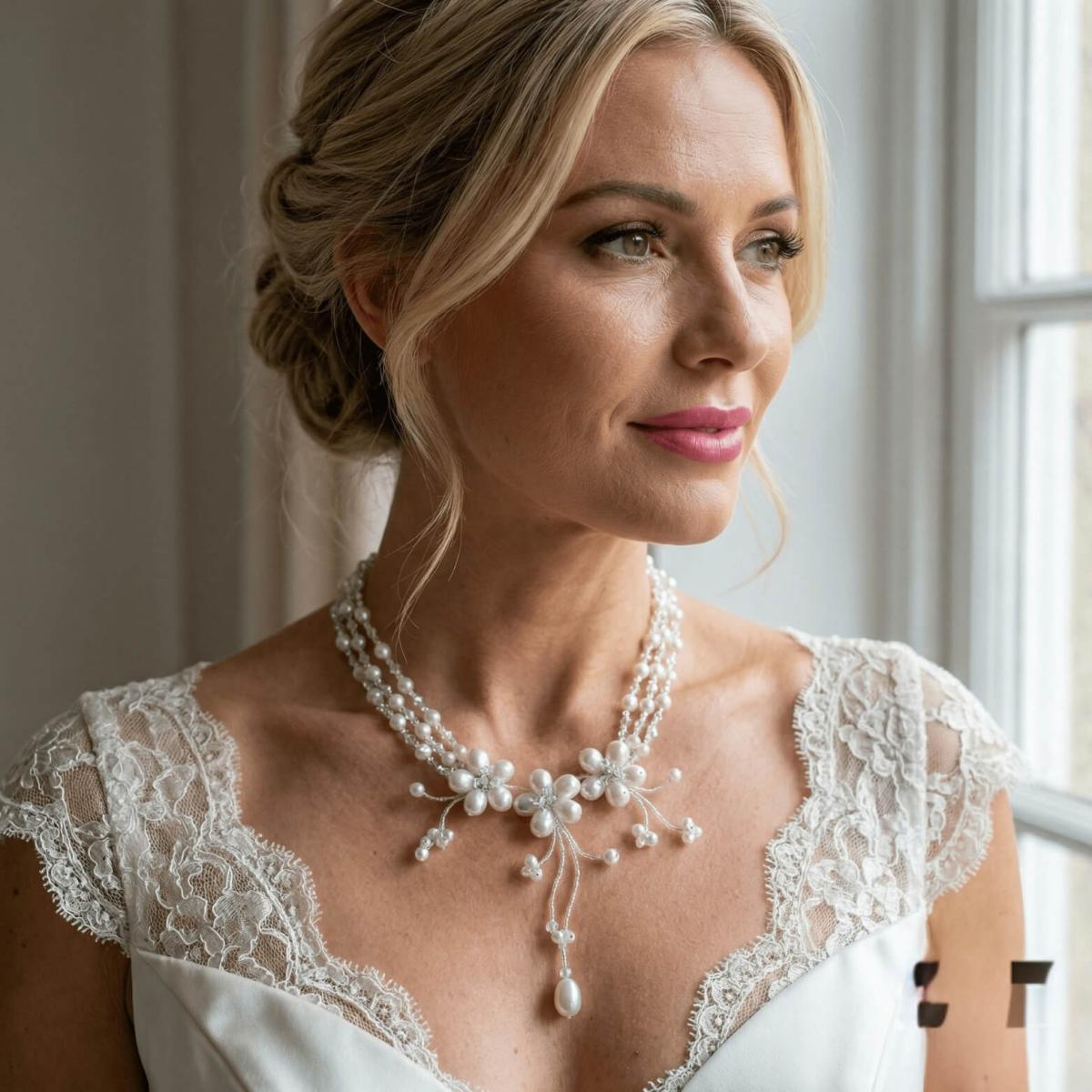 Freshwater Pearl and Crystal Necklace