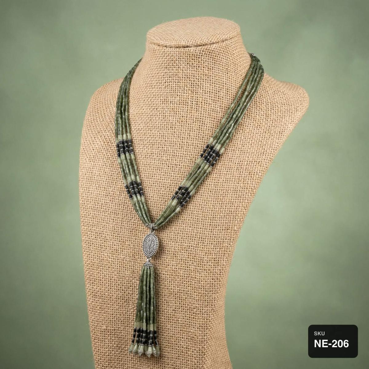 Indian Necklace with Tassel - Thumbnail 2
