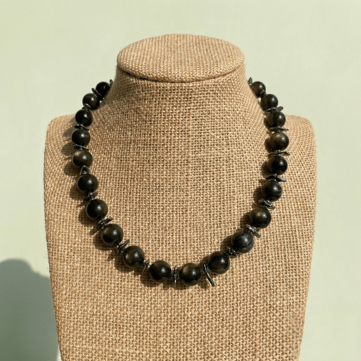 Black Onyx and Hematite Necklace - Thumbnail 2