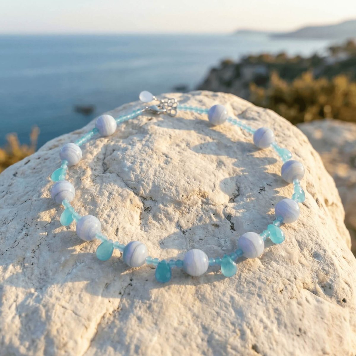 Blue Agate Necklace - Thumbnail 2