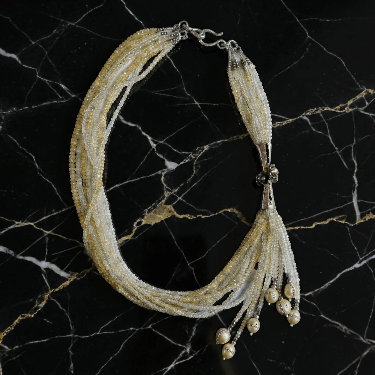 Crystal and Pearl Necklace - Thumbnail 2