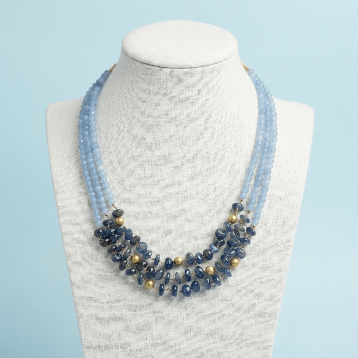 Blue Agate and Iolite Necklace - Thumbnail 2