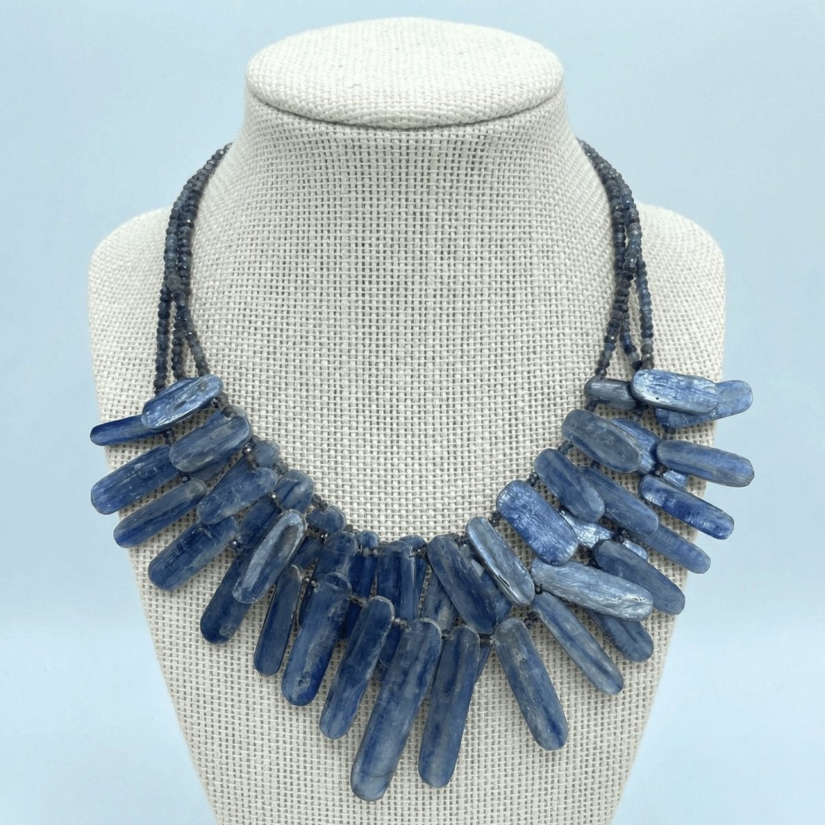 Iolite and kyanite Necklace
